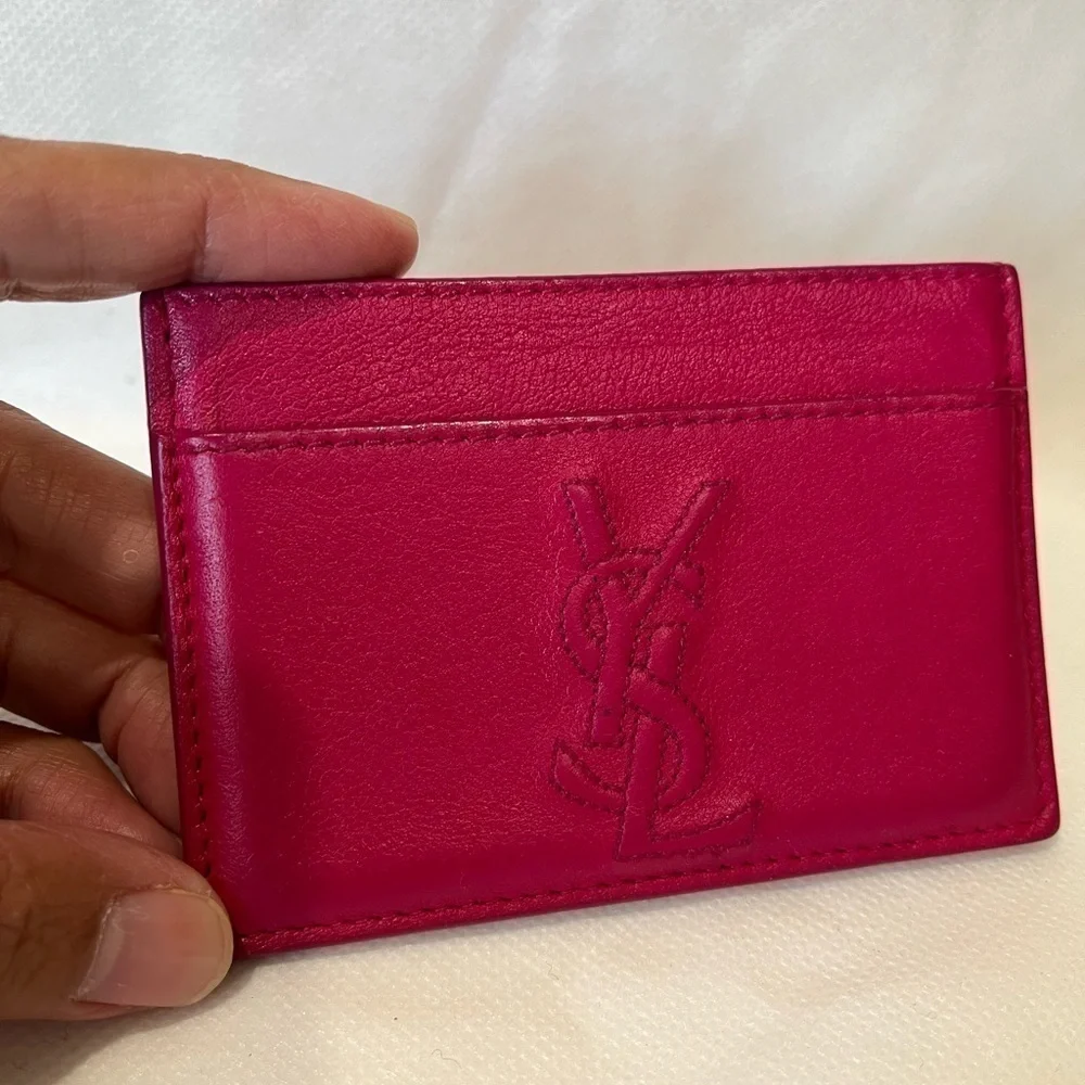 YSL LOGO CARD WALLET - Picture 3 of 9